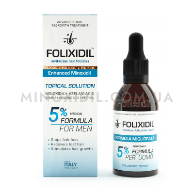 Міноксидил Folixidil 5% (Фоліксідил) лосьйон 60 мл