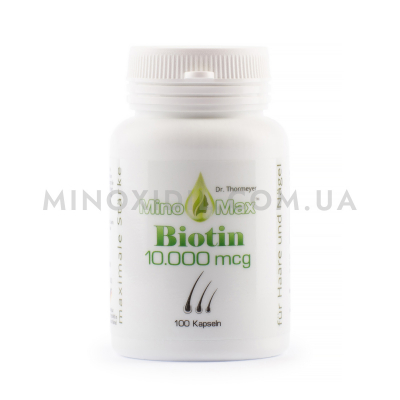 MinoMax Biotin (Миномакс Биотин) 10000 mcg 100 таблеток
