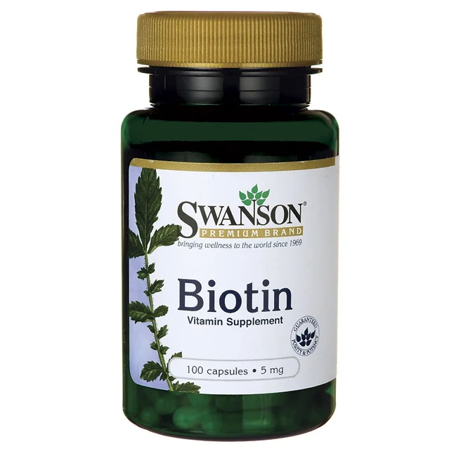 Swanson Premium Biotin 5 000 микрограмм 100 таблеток